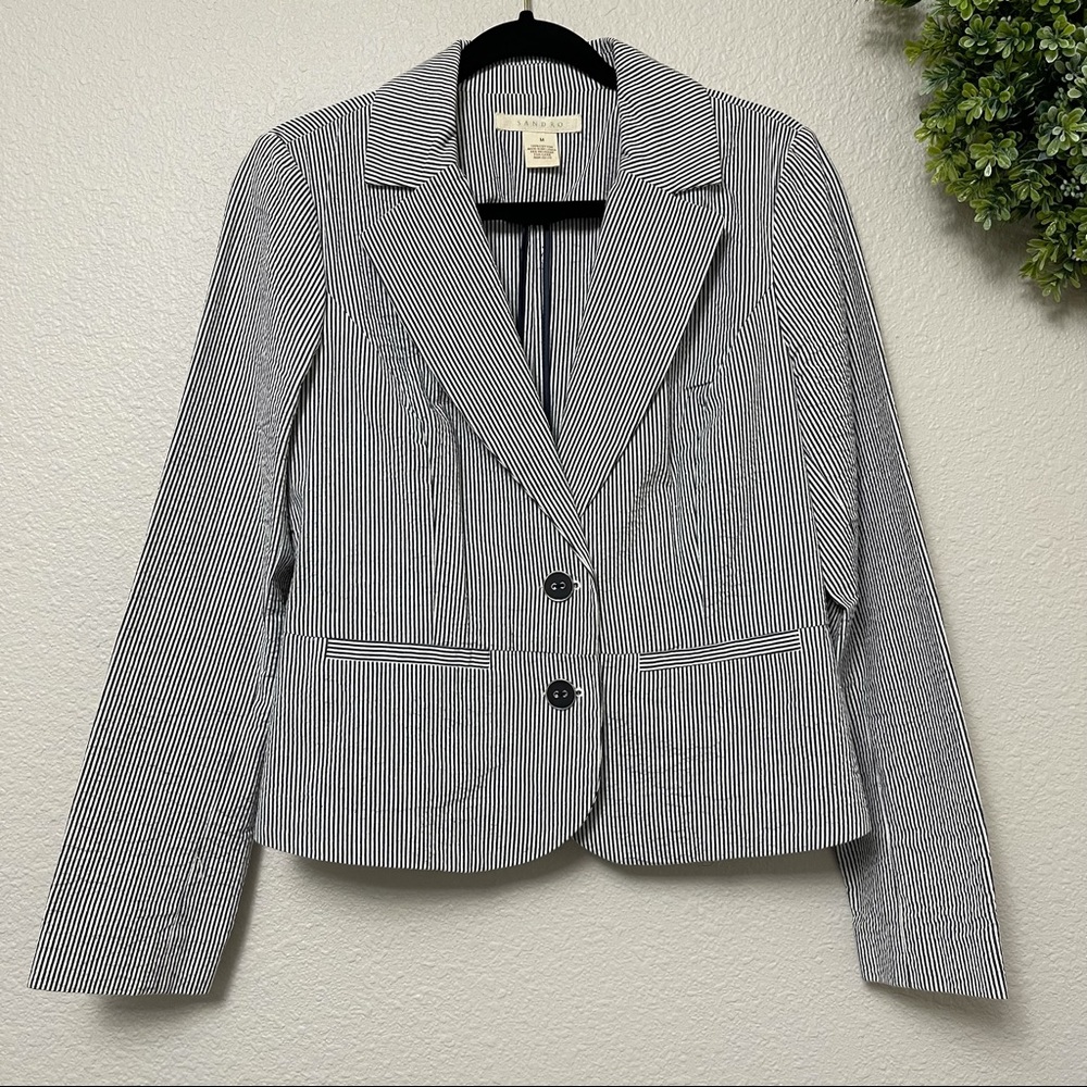 Sandro Paris: Lightweight Seersucker Blazer Size Medium